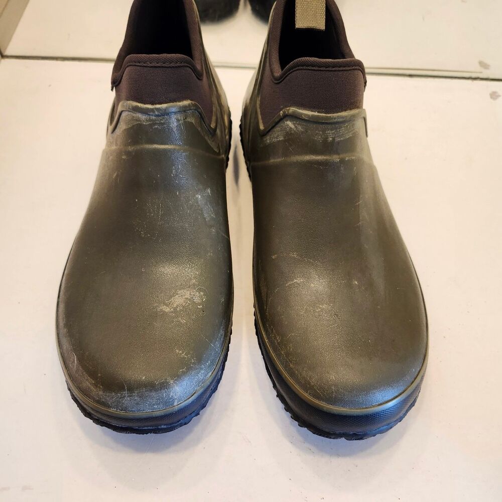 Bogs Urban Farmer Men's Slip On Rubber Garden Work Shoes Size 9 Green Waterproof